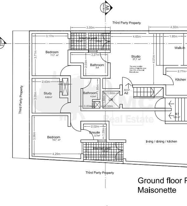 Zejtun ground 3 bedroom ground floor maisonette