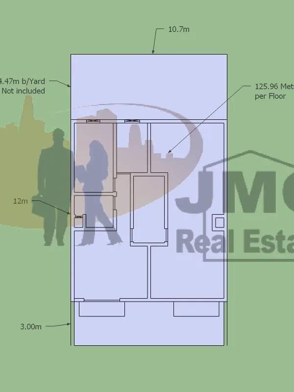 Qawra block of 6 apartments with airspace