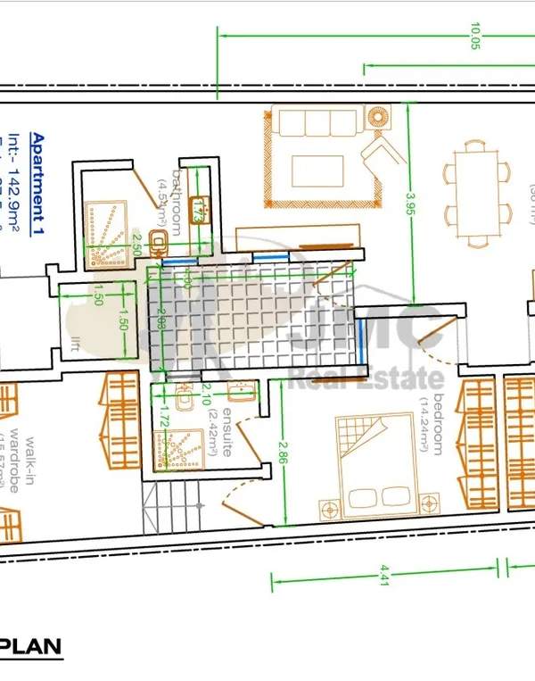 Tarxien 3 double bedroom ground floor apartment