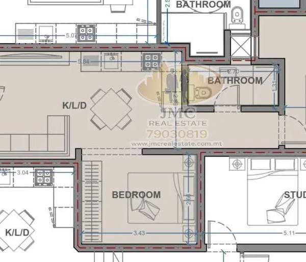 Msida 2-Bedroom Maisonette