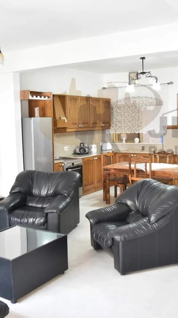 Qawra fully furnished 2 double bedroom maisonette with backyard