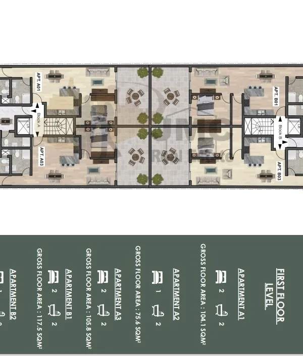San Gwann finished 1 & 2 bedroom apartments