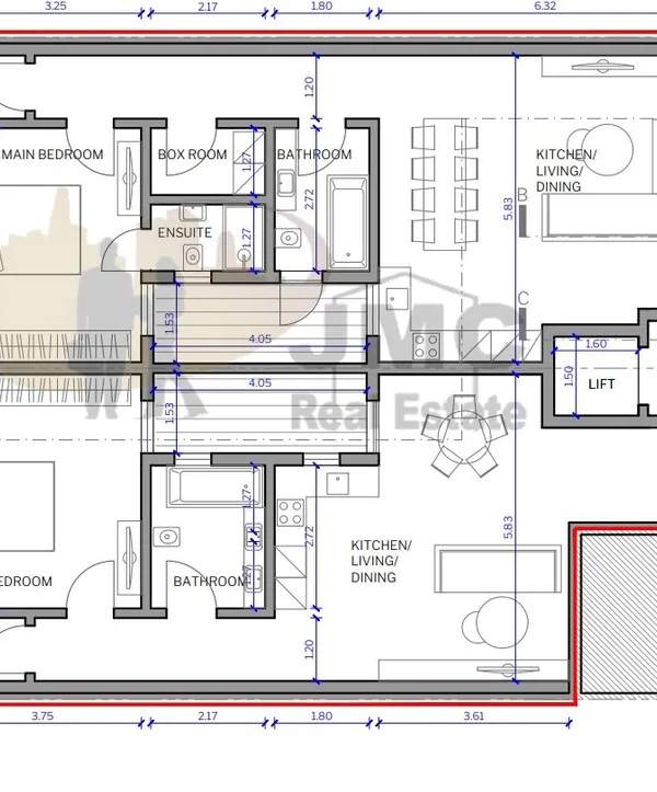 Zabbar finished 2 double bedroom ground floor maisonettes