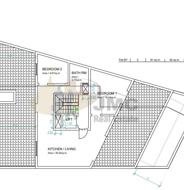 Kalkara finished 2 bedroom penthouse with views